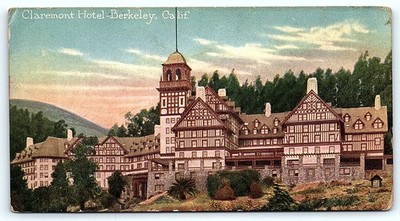 Vintage Claremont Hotel Berkeley CA Postcard by E.H. Mitchel
