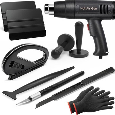 Heat Gun for Vinyl Wrap, Car Wrapping Kit Include Heat Gun, Squeegees, Vinyl Cut