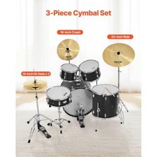 Cymbal Pack 3 Pieces Cymbals for Drum Set Alloy Cymbals Drum Set Includes