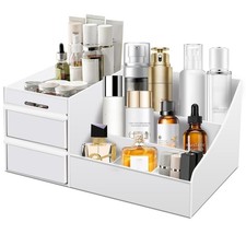Large Makeup Organizer with Drawers - Multi-Functional Vanity and Countertop ...