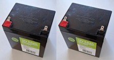 Two Sealed Lead Acid Batteries: 12V DC, 5 Ah Capacity Each