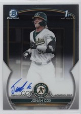 2023 Bowman Draft Chrome Prospect Auto Jonah Cox #CDA-JCO Auto 1p4b