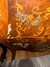 Antique Louis XV Commode Floral Inlay Marble Top Brass Victorian Mahogany — photo 5