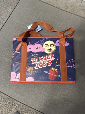Trader Joe s Limited Stand-Up Collapsible Tote Bag Brand NEW Moon & Sky RARE 