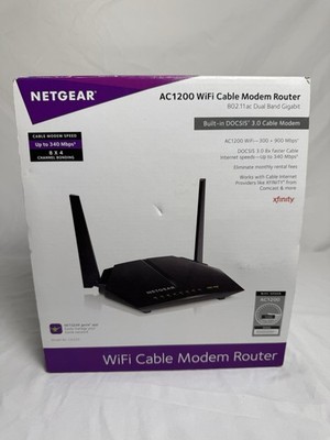 NETGEAR AC1200 WiFi Cable Modem Router Model C6220