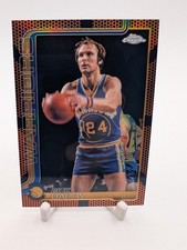 2025-2026 Topps Chrome Basketball Rick Barry Basketball Parallel Warriors