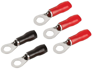 T-Spec V8-RTN10 Nickel Plated 4 Awg 3/8-Inch Crimp Ring Terminal - Package Of 5