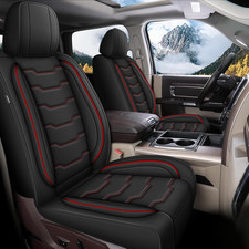 Seat Covers Fit for Dodge RAM 2002-2024 2025 2026 : Faux Leather Car Seat Covers
