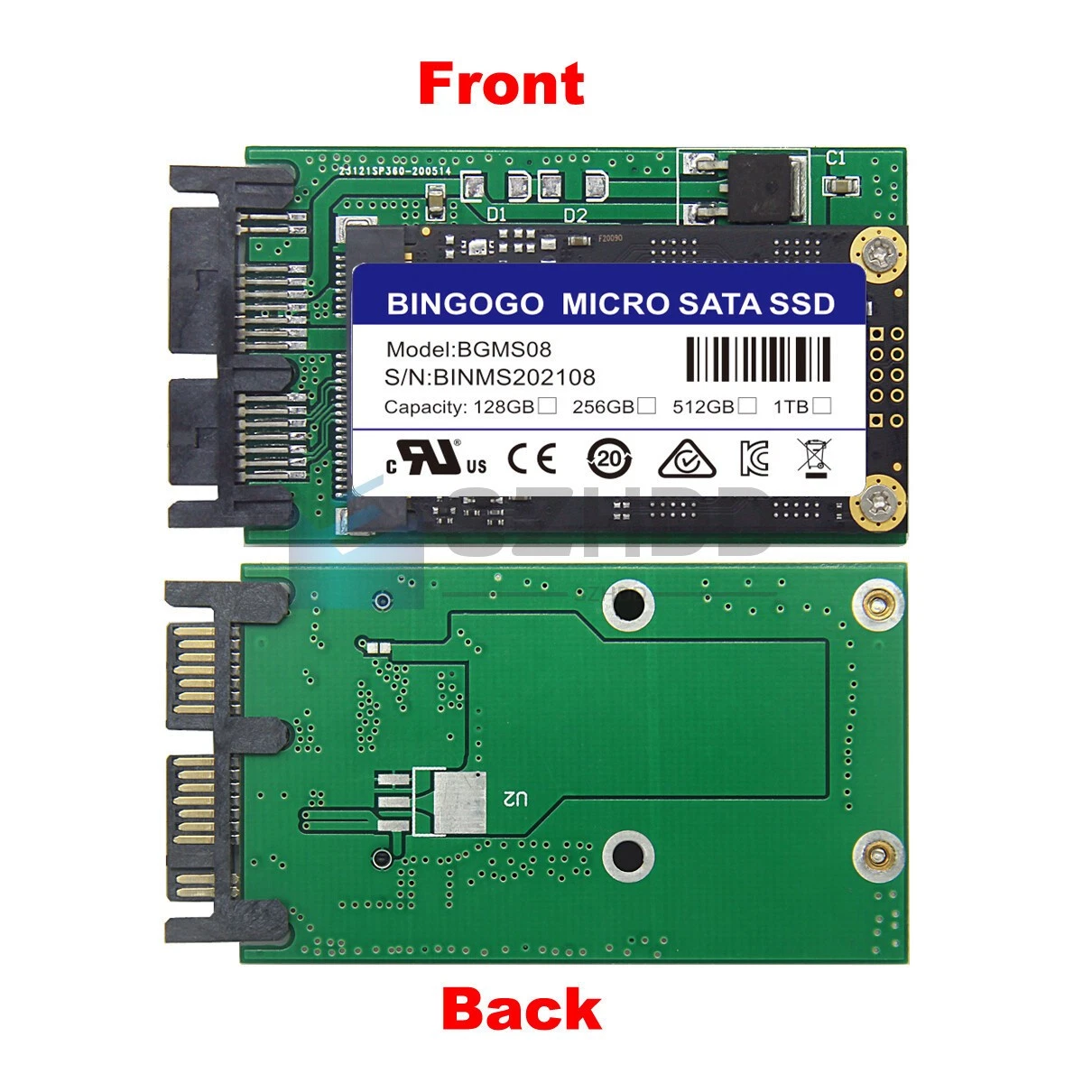 Micro SATA 256 GB Solid State Drives 1.8 in Form Factor for sale
