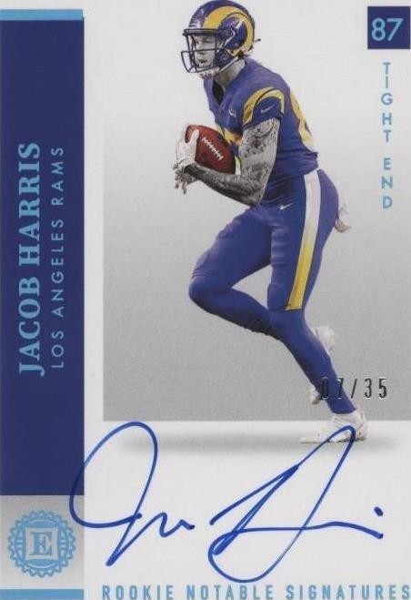 2021 Panini Encased - Rookie Notable Signatures Jacob Harris #RNS-JH ...