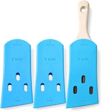 3 Pack Paint Brush Protector Covers – Protects Bristles & Keeps 2in, Blue 