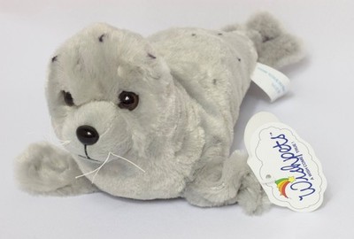 Wishpets Sally Sue Spotted Gray Seal Realistic Plush New with Tag 2010 10''