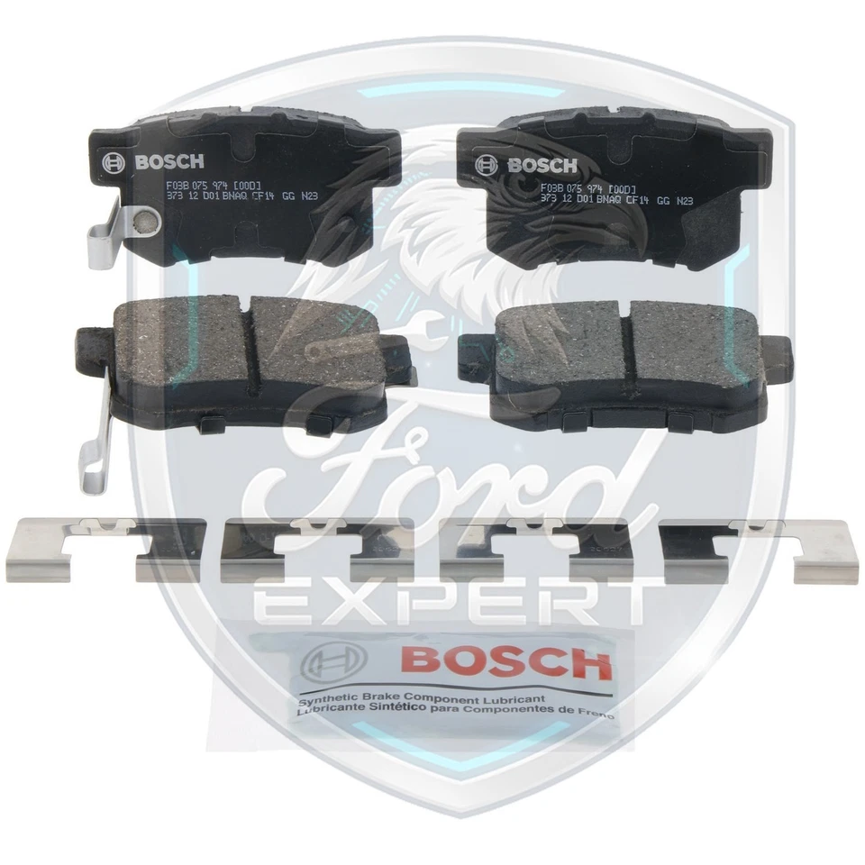 Bosch OEM Rear Ceramic Brake Pads Kit For 1995-2011 Honda Lifetime Warranty - Image 3 of 4