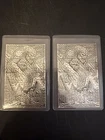 Set Of 2! 1/2 Oz .999  Silver Black Hand Bullion Art Bar, Nocturnal Noel Series