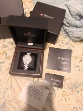 TAG Heuer Formula 1 Ladies Chronograph White Ceramic Diamond Dial complete lot