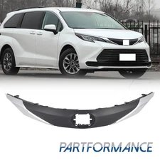 Fit For 2021-2022 Toyota Sienna Front Upper Bumper Grille Trim Grill Insert 