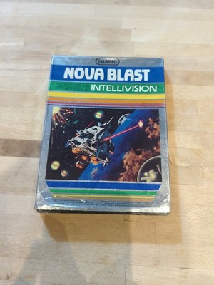 Nova Blast Imagic Intellivision Sears Super Arcade 1983 Cartridge Box Overlays 