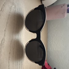 Dior Women  s Round Sunglasses Black Frame Gray Tinted Lenses