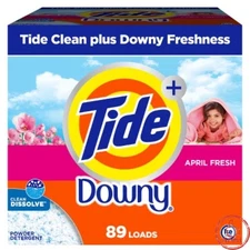 Tide with Downy Powder Laundry Detergent - 89 Loads
