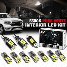 [10Pcs]For 19-24 Ram Truck White Canbus Interior LED Dome Map License Light Bulb