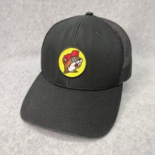 Buc-ee's Beaver Mascot Snapback OSFM Black Mesh Trucker Hat
