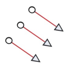 3PCS GMT WATCH HAND FOR ETA MOVEMENT 2824, 2836-2, 2893-2, 2892.A2 BLACK  RED