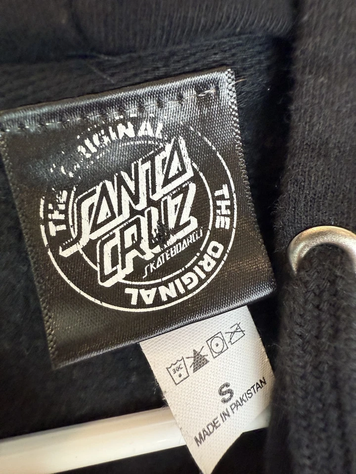 Sudadera con Capucha Santa Cruz Para Hombre Pequeña Pullover Rosa Neón Patinetas Skateboarding Sudor Foto 2 de 4