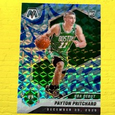 Payton Pritchard 2020-21 Panini Mosaic NBA Reactive Blue Prizm RC Boston Celtics
