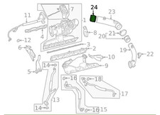 A2560940091 NEW MB CLS AMG-CLASS REAR TURBOCHARGER LOADER PIPE ADAPTER