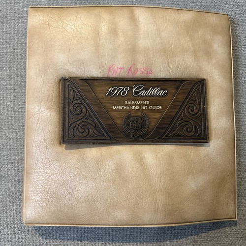 1978 Cadillac Salesman Merchandising Guide Data, Color & Upholstery Dealer Album