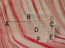 Acrylic Stamp Blocks with Grids - Choose Size - For Adhesive Stamps DIY Craft