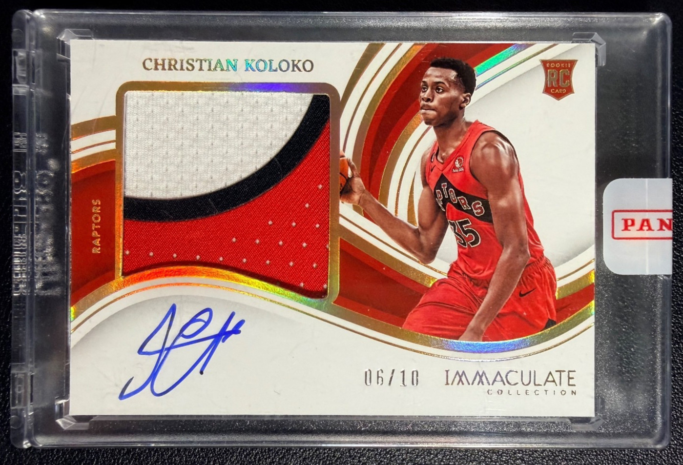 CHRISTIAN KOLOKO 2022-23 Immaculate Collection Rookie Patch Autograph Gold 06/10