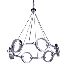 Craftmade 59326 Context 28"W LED Ring Chandelier - Chrome