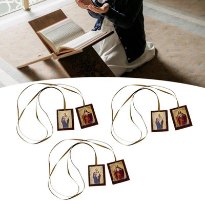 Katholisches Skapulier Anhänger traditionelles Weihnachtsgeschenk Weihnachtsgeschenke Handarbeit
