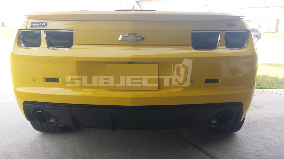 Camaro Headlight Tint 18-Piece Smoked Tint Vinyl Overlay Kit For 2010-2013 Chevy Camaro Headlights & Taillights 10-13 Camaro Full Head & Tail Light Vinyl Tint - Foto 9