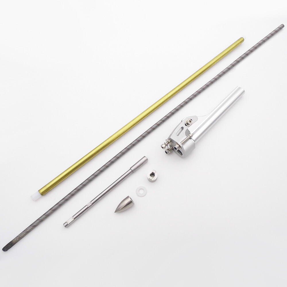 Catamarán RC eje flexible 4,76 mm 3/16" eje puntal derecho izquierdo 580 mm para barco RC