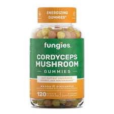 Fungies Cordyceps Mushroom Energy Support Gummies 120 Ct Mango Pineapple 08/26