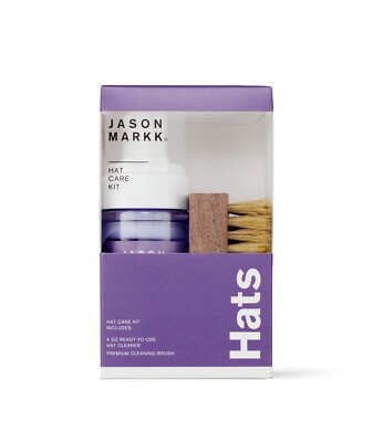 Jason Markk Hat Care Kit, 4 oz Ready-To-Use Hat Cleaner & Premium Cleaning Brush