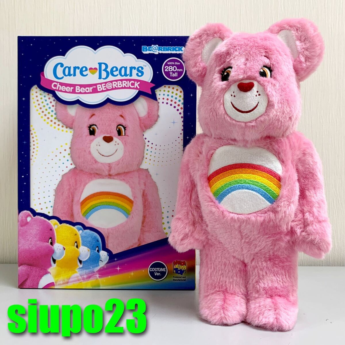 Medicom 400% Bearbrick ~ Care Bears Be@rbrick Cheer Bear Costume