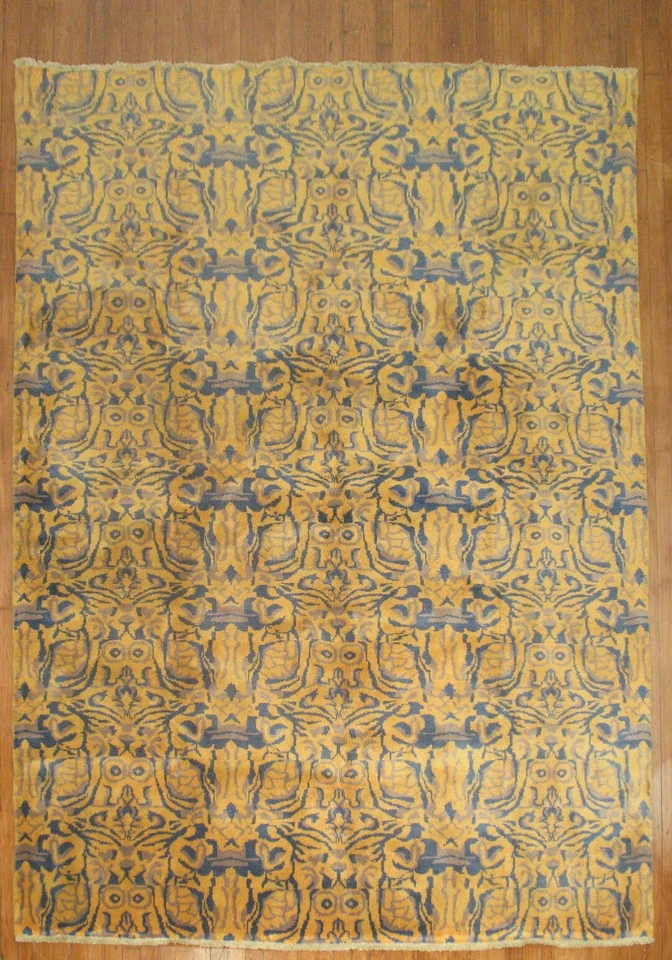 Preciosa alfombra decorativa turca Oushak Ushak Konya de colección talla 7x10 Foto 2 de 4