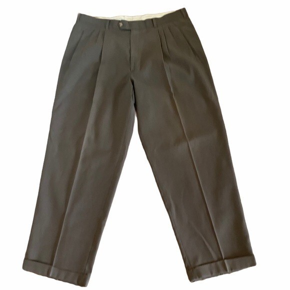 Pantaloni abiti a pieghe Yves Saint Laurent da uomo taglia 38x30