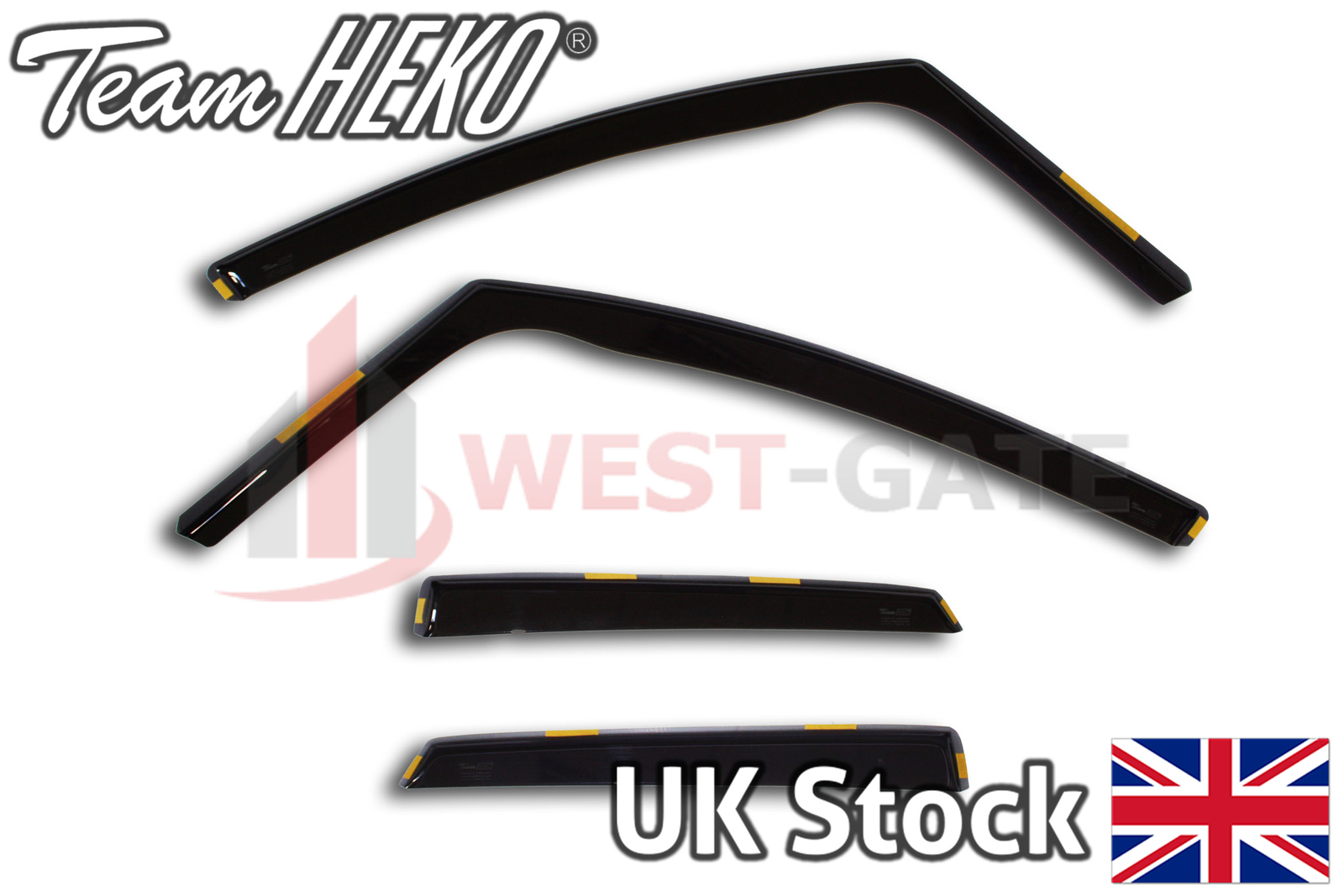 HEKO wind deflectors FULL 4piece set VAUXHALL MERIVA mk2 5doors 2010