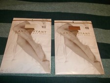 Vtg New 2 Pairs Lane Bryant Daysheer Nylon Pantyhose Size D Off White  Tan