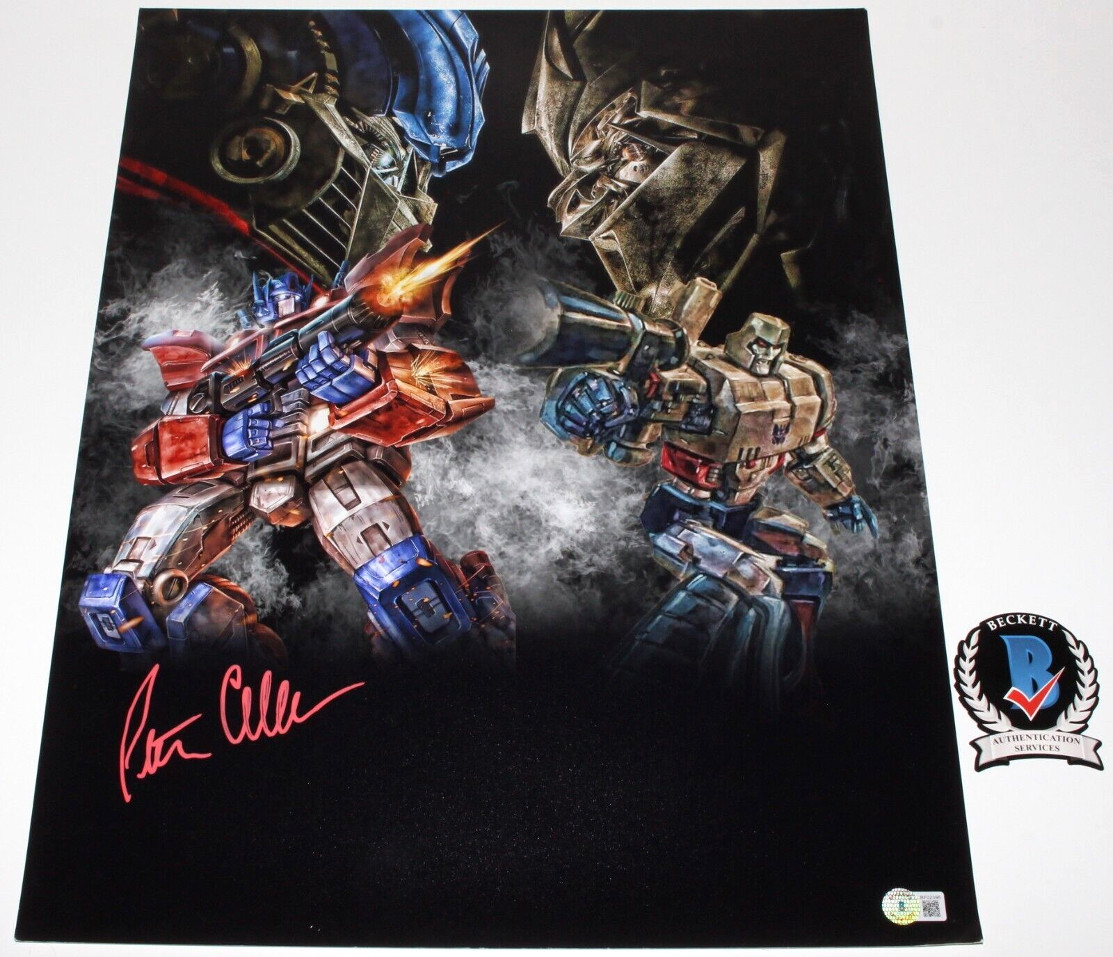 Peter Cullen Autographed Signed Optimus Prime 16X20 Photo Beckett COA Transformers Movie 