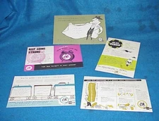 (5) NOS VINTAGE OK CHEVROLET CHEVY GM DEALERSHIP POSTCARD 50'S 60'S 57 59 LARGE