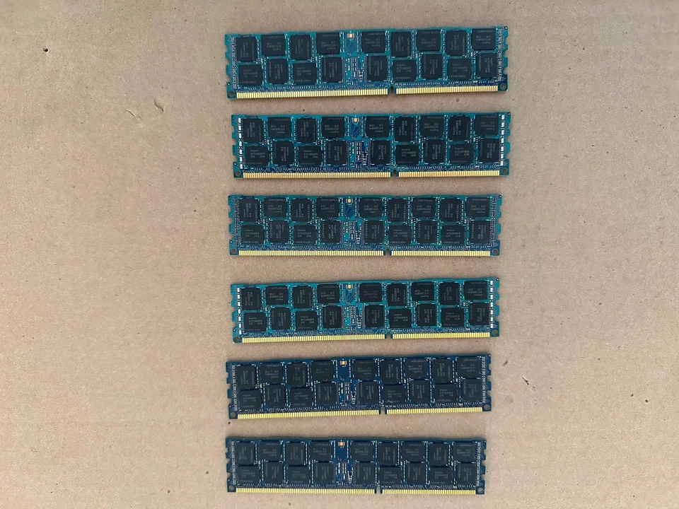 6X HYNIX HMT31GR7BFR8A-G7 8GB 4RX8 PC3L-8500R ECC REG SERVER MEMORY A3-4(4) - Image 2 of 3