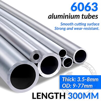 Tubo Tondo In Alluminio 300mm – Spessore 3.5-8mm, Diametro 9-77mm, Fatto In Cina