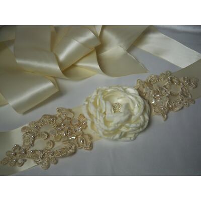 Ivory beaded lace wedding dress belt, party prom formal evening wear bridal belt | eBay Ivory beaded lace wedding dress belt, party prom formal evening wear bridal belt | eBay