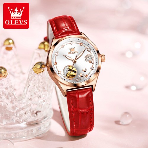 OLEVS Waterproof Luminous Diamonds Dials Automatic Mechanical Watch Women's - Bild 13 von 20