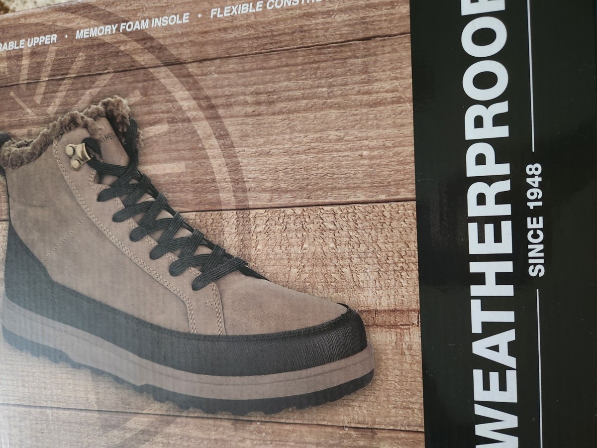 Weatherproof Men\'s Logjam Memory Foam Sneaker Boots Brown Size 11 NIB NEW Weatherproof Men main image 3